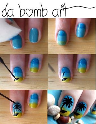 azul-turquesa-con-palmeras-diseno-de-unas-6