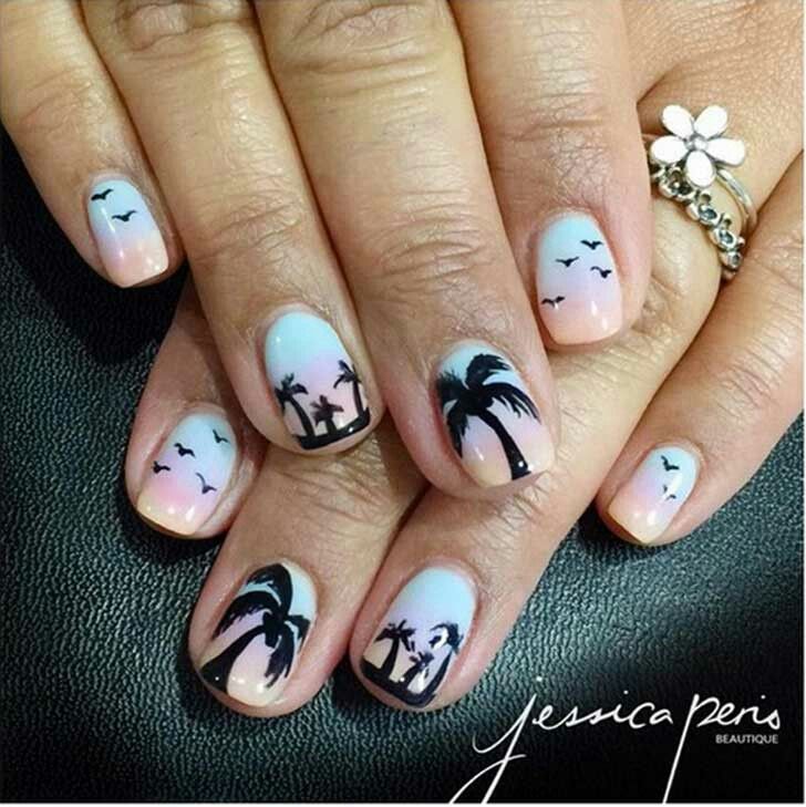 bonitas-disenos-de-unas-acrilicas-decoradas-para-playa-2