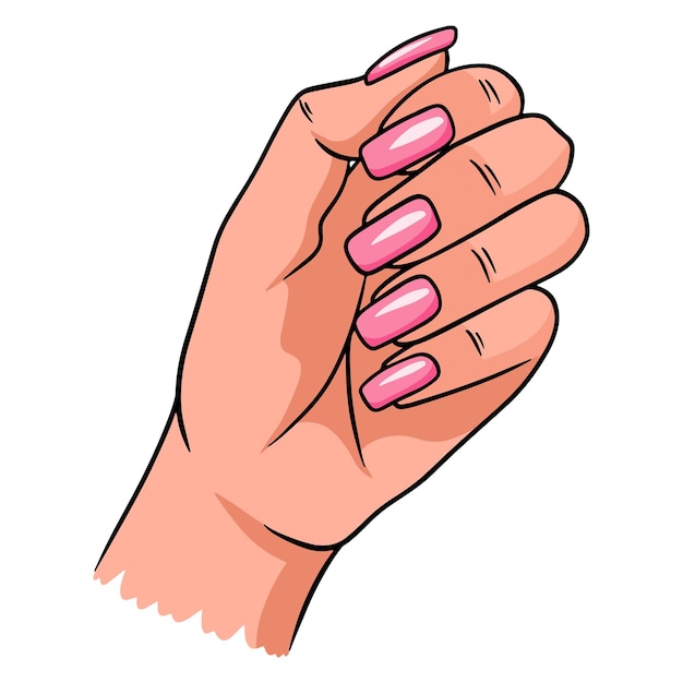 Dibujo De Dedo Con Uña Para Diseñar