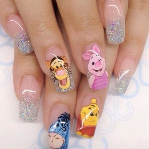 Diferentes Diseños De Uñas Caricaturas