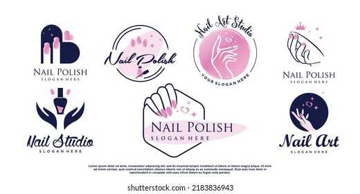 Diseño De Sellos Para Uñas en Vector