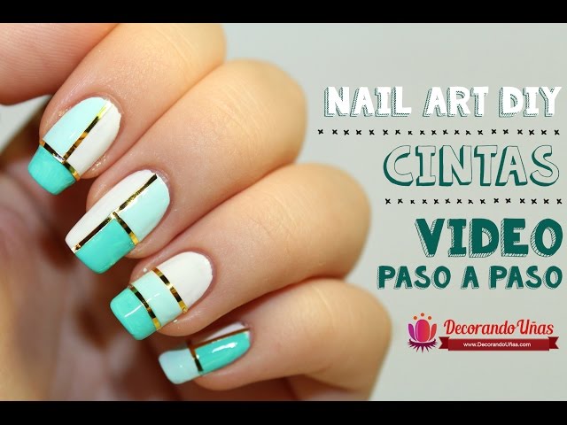 Diseño De Uña Cintas Decoracion