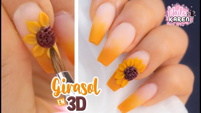 diseno-de-unas-acrilicas-con-girasoles-3d-4
