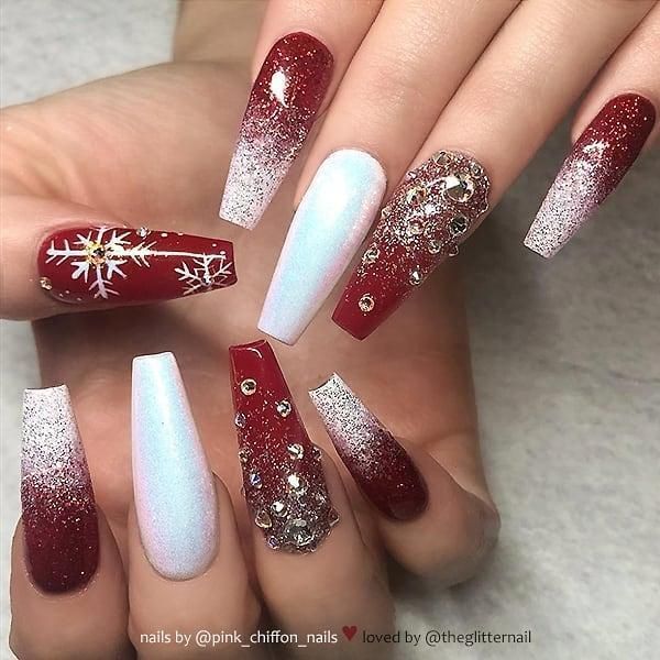 Diseño De Uñas Acrilics De Navidad