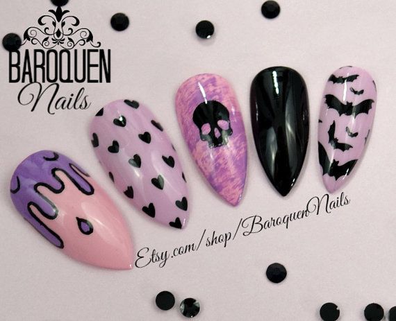diseno-de-unas-aliens-goth-rosa-6
