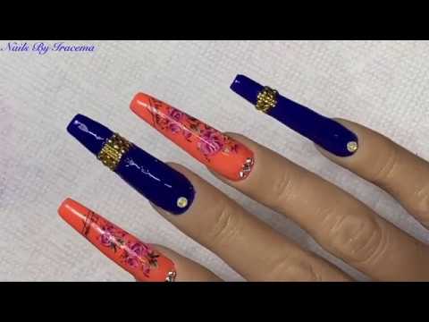 diseno-de-unas-azul-y-naranja-4