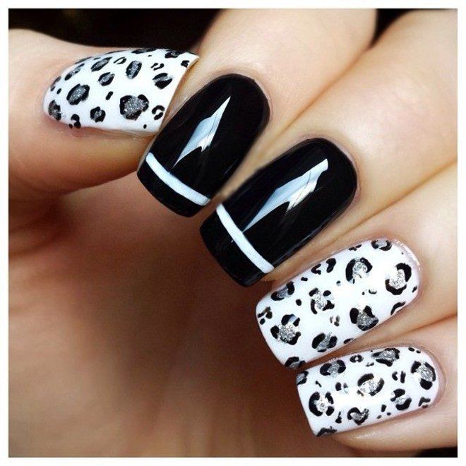 diseno-de-unas-blancas-con-animal-print-2