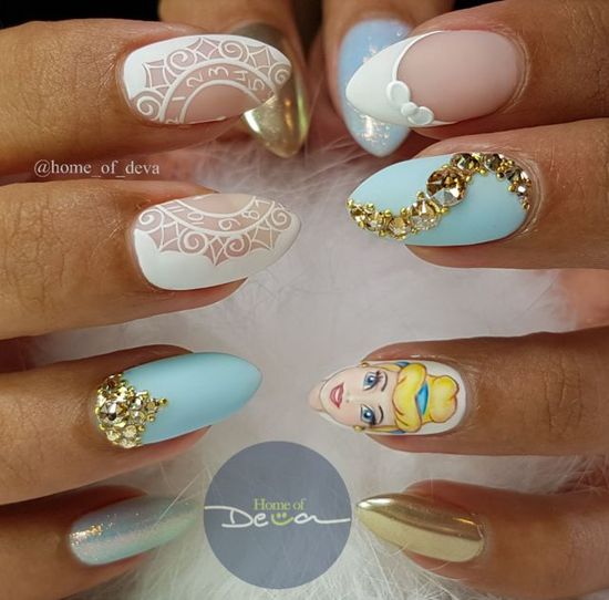 Diseño De Uñas Cenicienta