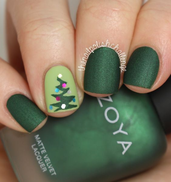 diseno-de-unas-color-verde-para-navidad-4