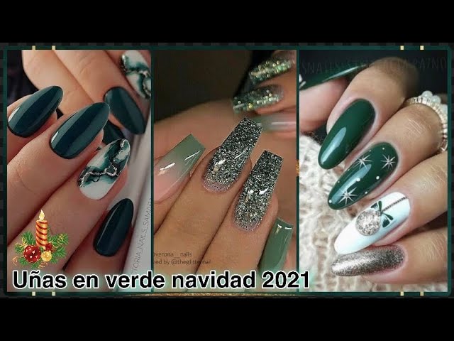 diseno-de-unas-color-verde-para-navidad-7