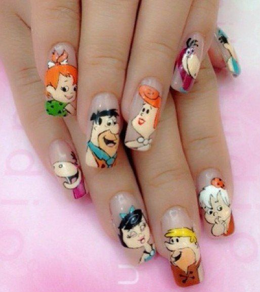 diseno-de-unas-con-dibujos-animados-5