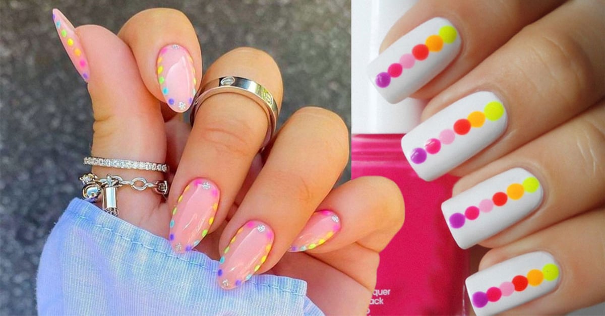 diseno-de-unas-con-esmalte-de-puntos-de-colores-7