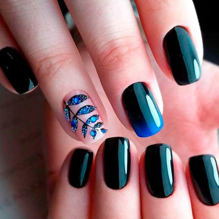 diseno-de-unas-con-gelish-negro-y-azul-obscuro-2
