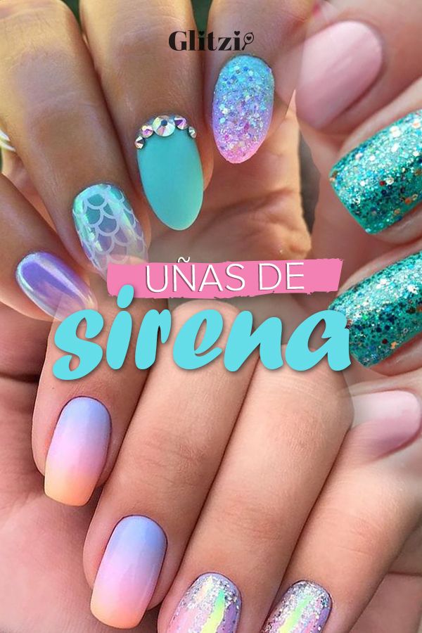 Diseño De Uñas Con Gelish Sirena