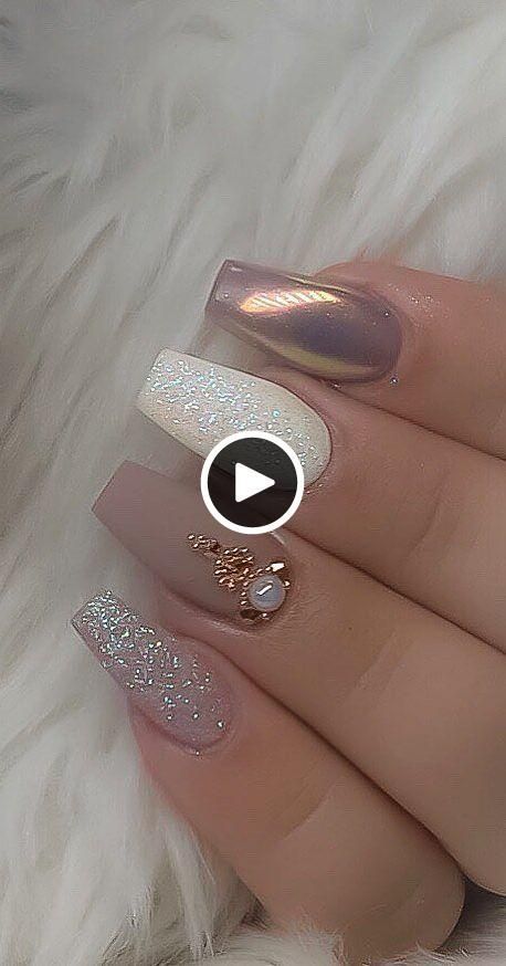 Diseño De Uñas Confeti Mnta