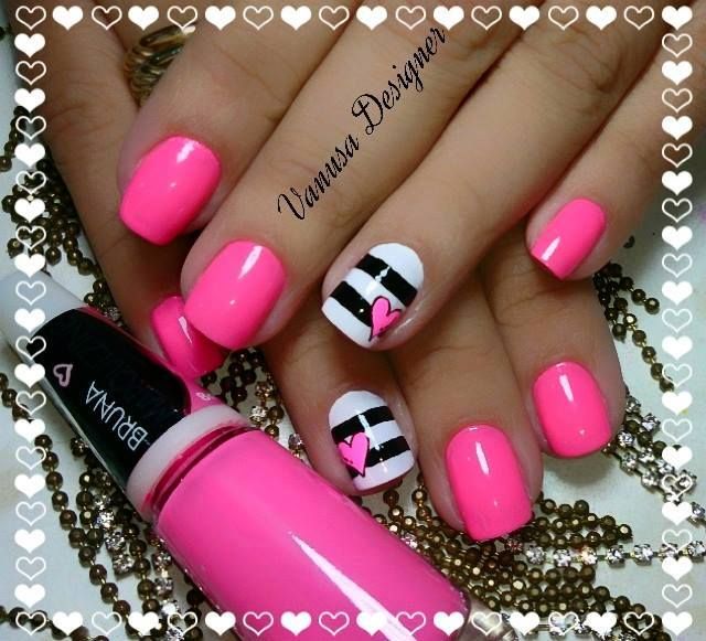 diseno-de-unas-cortas-fucsia-5