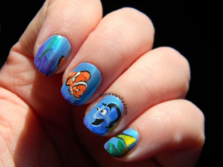 Diseño De Uñas De Buscando a Nemo
