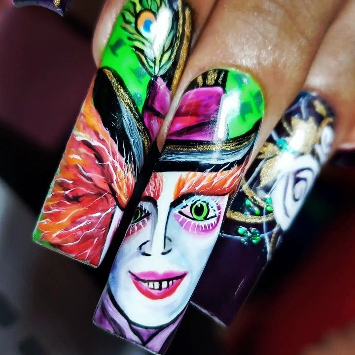 Diseño De Uñas De El Sombrerero