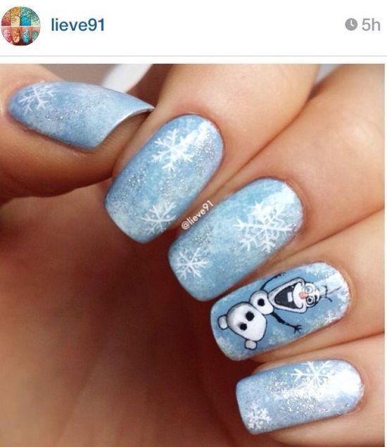 Diseño De Uñas De Frozen