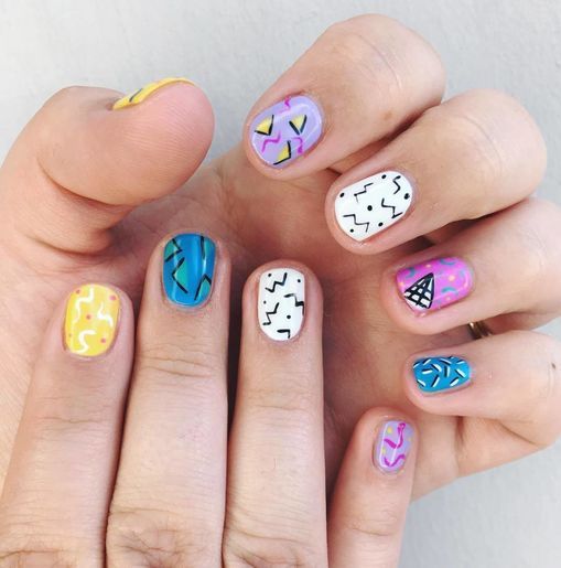 Diseño De Uñas De Los 90