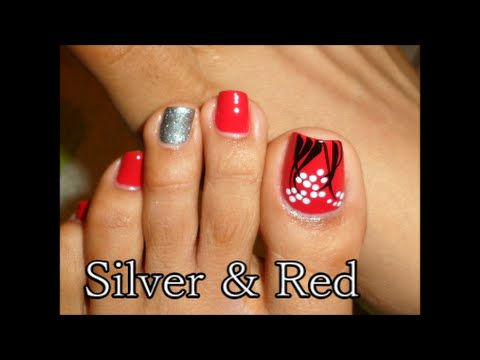 diseno-de-unas-de-los-pies-en-rojo-con-plata-2