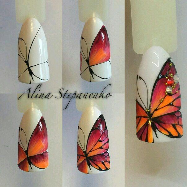 diseno-de-unas-de-mariposas-monarca-3