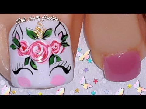 Diseño De Uñas De Unicornio Para Pies