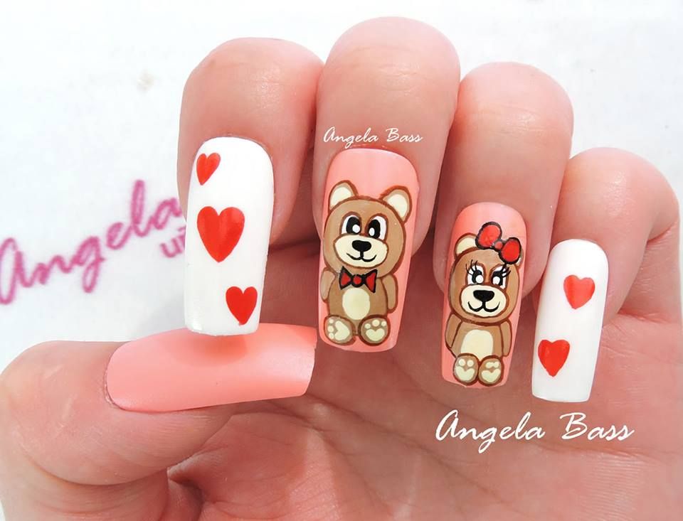 Diseño De Uñas Decoracion Osito