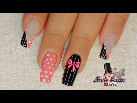 diseno-de-unas-en-negro-y-fushia-2