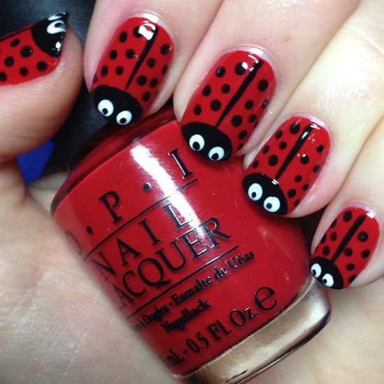 diseno-de-unas-en-rojo-faciles-mariquita-1