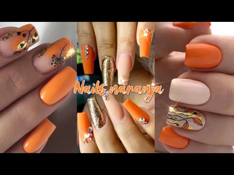 diseno-de-unas-faciles-dorado-con-naranja-5
