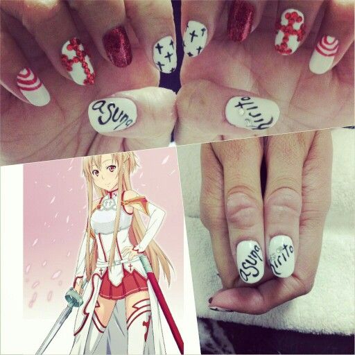 Diseño De Uñas Inspirada en Sword Art Online Suna
