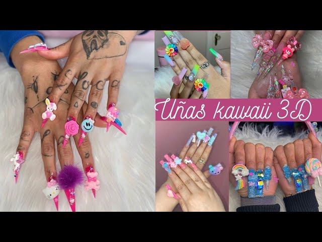 Diseño De Uñas Kawaii 3d