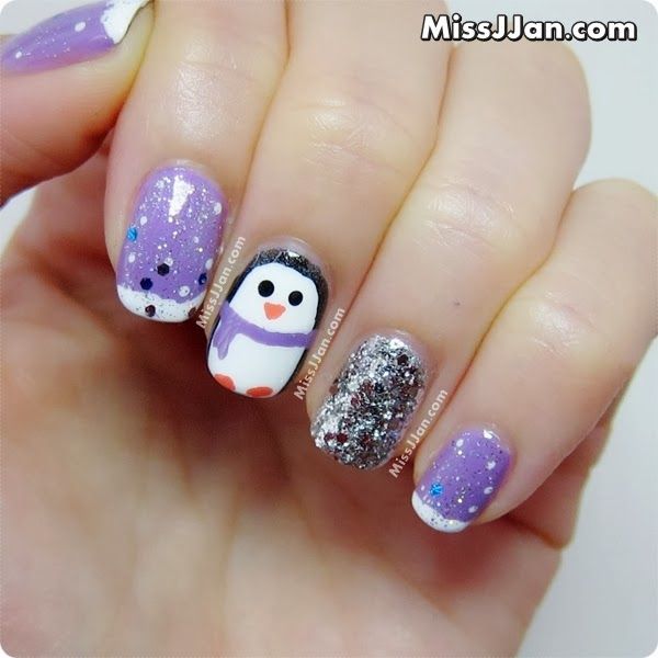 diseno-de-unas-navidenas-pinguino-4