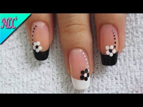 diseno-de-unas-negro-y-blanco-con-flores-4