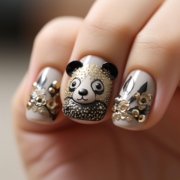diseno-de-unas-panda-con-diamantes-5