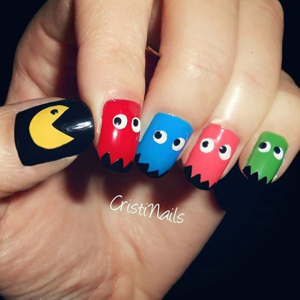 Diseño De Uñas Para Niñas De Pacman