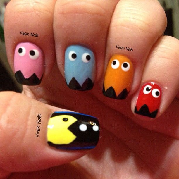 diseno-de-unas-para-ninas-de-pacman-2