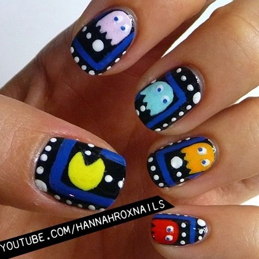 diseno-de-unas-para-ninas-de-pacman-3