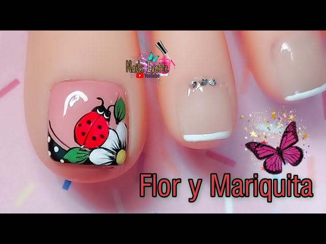Diseño De Uñas Para Pies Mariquitas