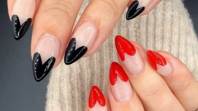 diseno-de-unas-san-valentin-negro-y-rojo-5