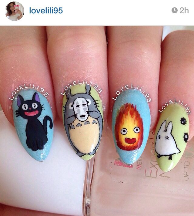 Diseño De Uñas Studio Ghibli