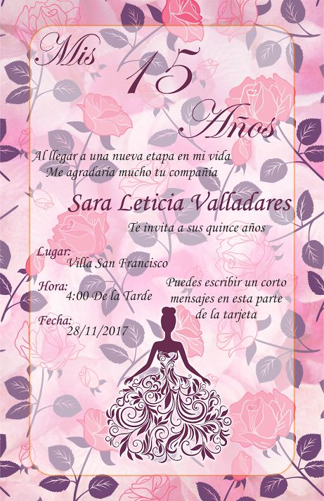 Diseño De Uñas Tarjetitas Xv años