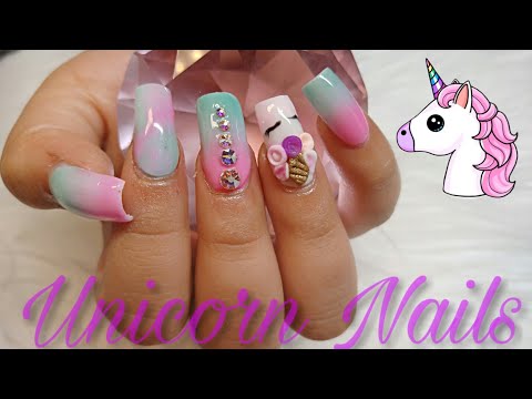 diseno-para-unas-de-nena-con-unicornio-cortitas-3