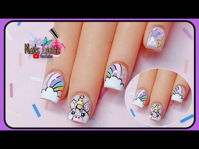 diseno-para-unas-de-nena-con-unicornio-cortitas-7