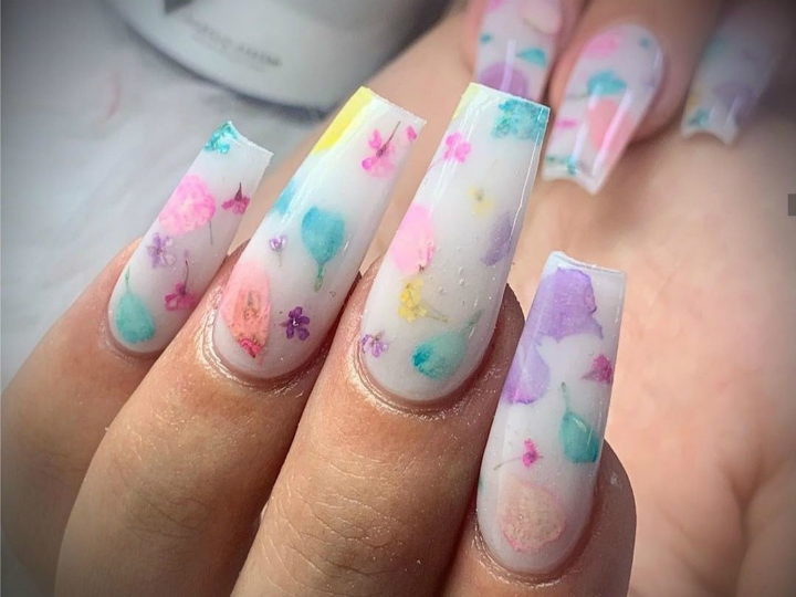 Diseño Uñas Baño De Leche