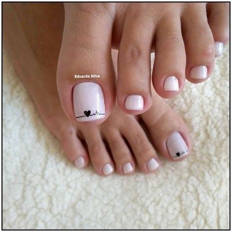 Diseños De Esmaltados De Uñas Faciles Pedicure