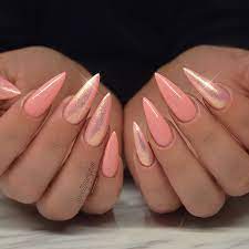 Diseños De Uña Stiletto Color Melon