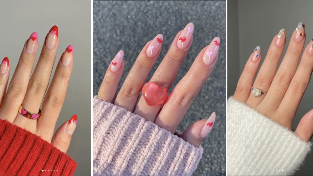 Diseños De Uñas 14 De Febrero Rojo Cereza