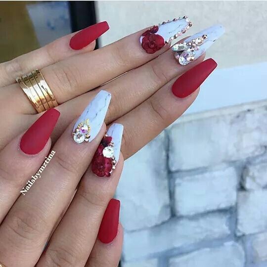 Diseños De Uñas 3a Dimension Rojo